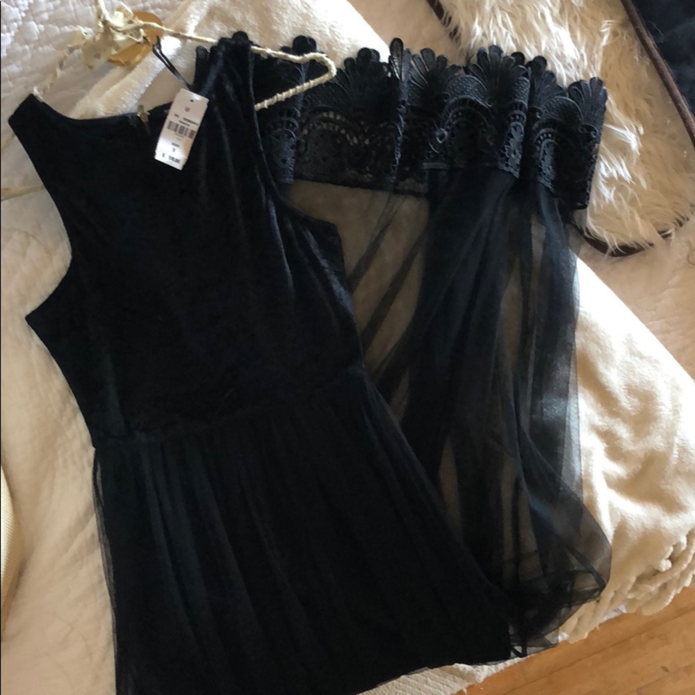 LF Passion Fusion Velvet and Lace Dress